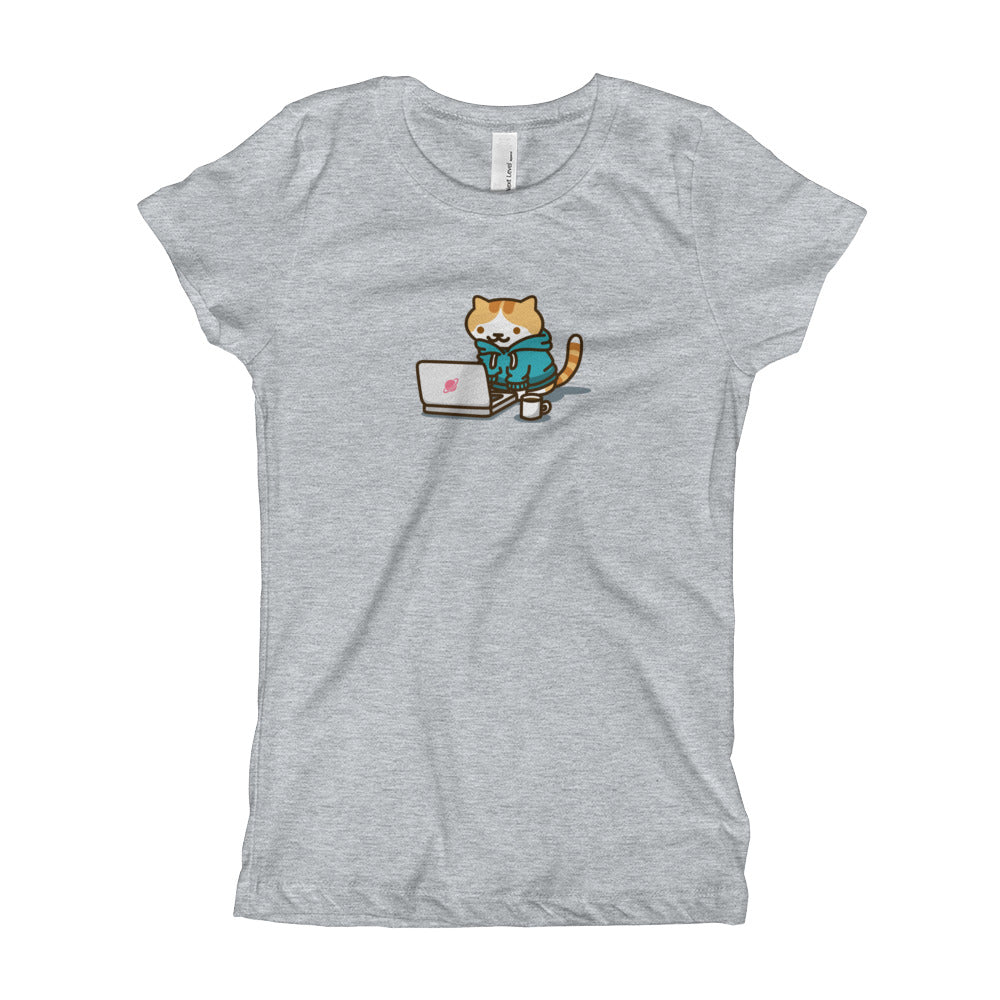 Coder Cat - Youth Girl's T-Shirt